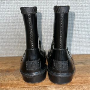 UGG Kids Black Rubber Rain Boots